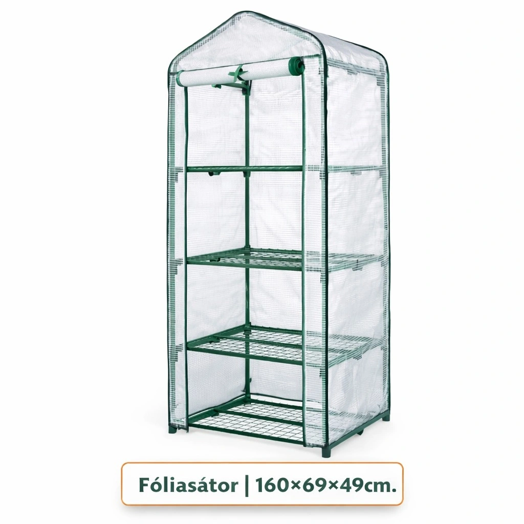 Fóliasátor 160x69x49 cm