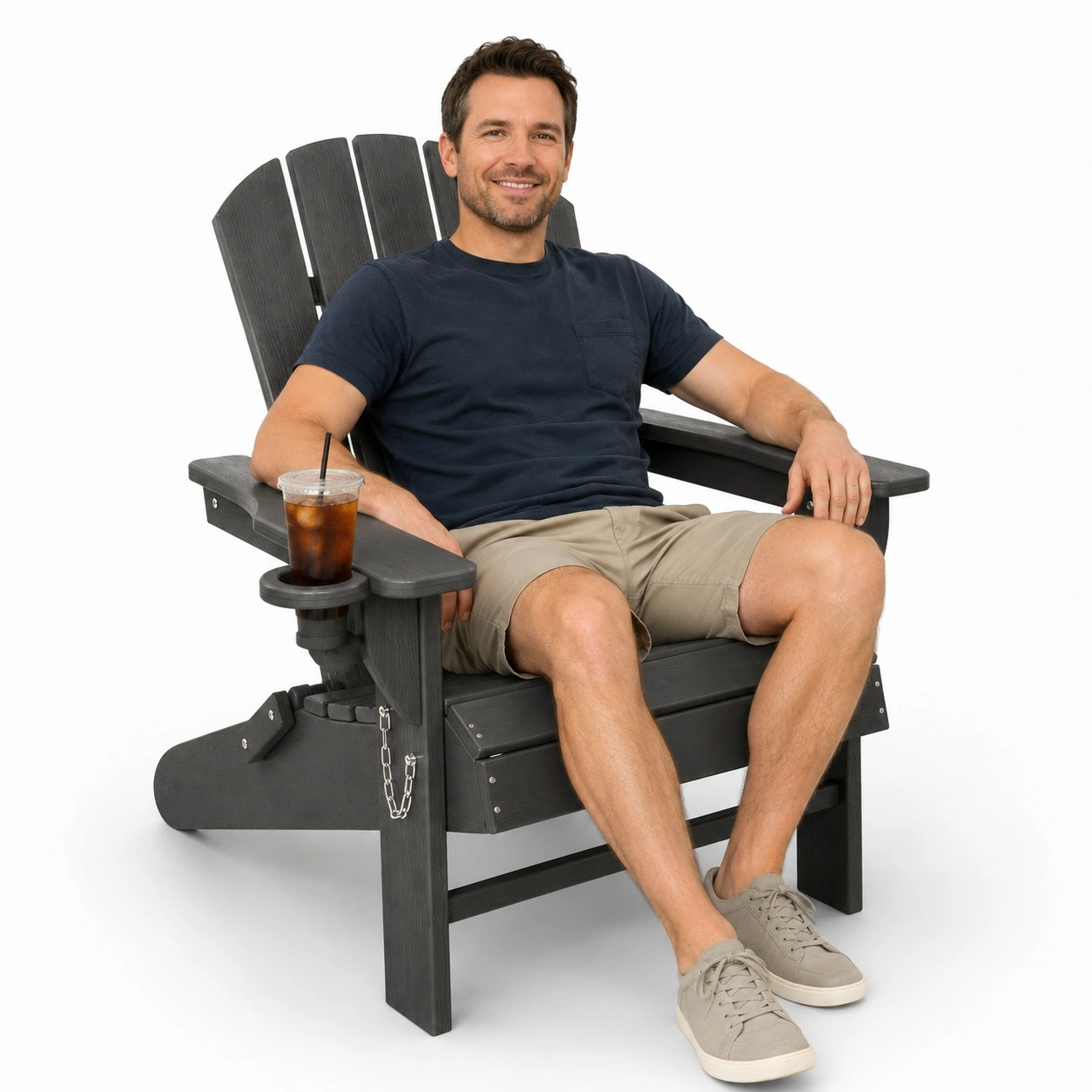 Antracit Adirondack szék