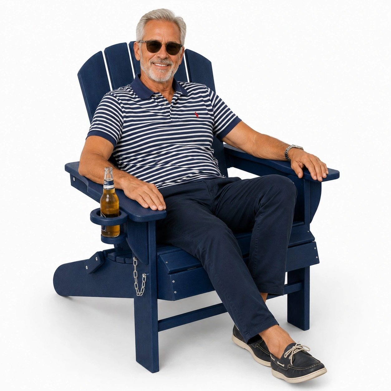 Navy blue Adirondack szék
