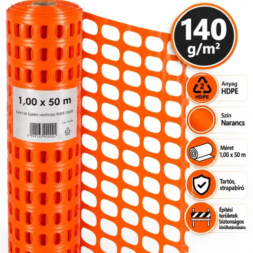 Építkezési védőháló | HDPE | 1×50m