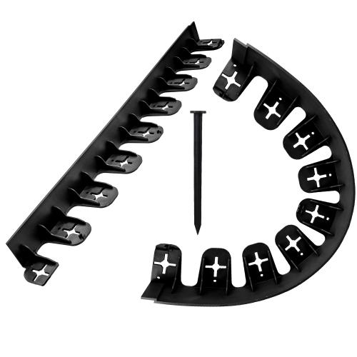 Fekete gyepszegély 0,8 m*45 mm