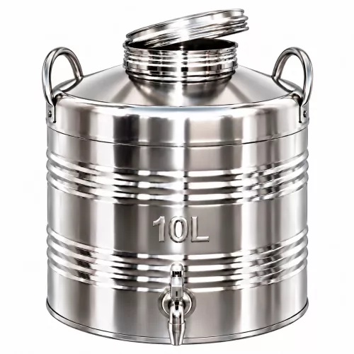 Kanna hordó csappal | Inox | 10L