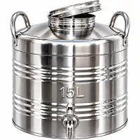 Kanna hordó csappal | Inox | 15L
