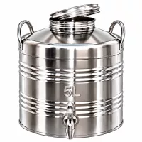Kanna hordó csappal | Inox | 5L