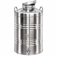 Kanna hordó csappal | Inox | 75L