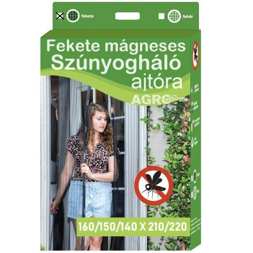 Fekete mágneses szúnyogháló erkélyajtóra (160/150/140*220/110cm)