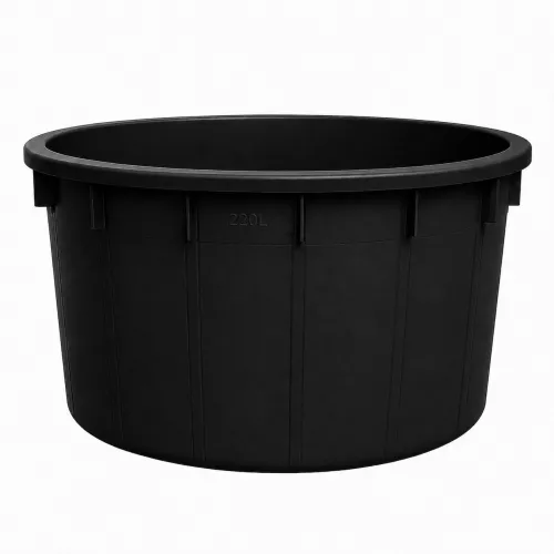 Műanyag dézsa | Fekete | 220L
