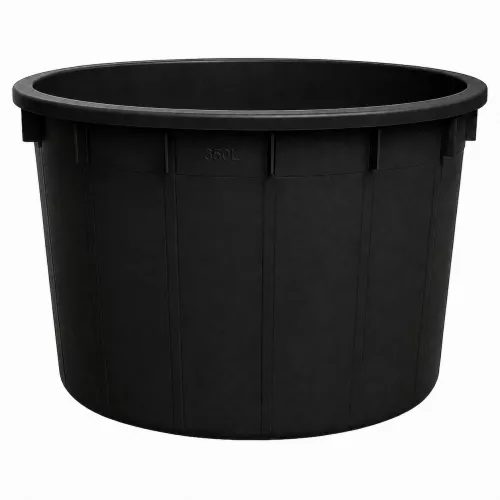 Műanyag dézsa | Fekete | 350L