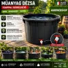 Műanyag dézsa | Fekete | 700L