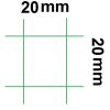 Négyzetes műanyag kerítés csirkeháló 1*50 m (#20*20mm)