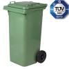 Zöld műanyag szemeteskuka (120L)