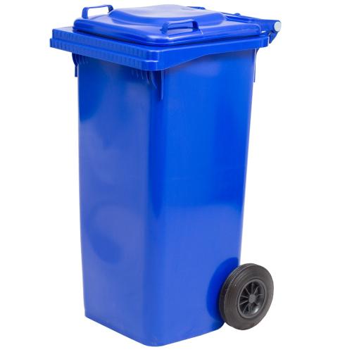 Kék műanyag szemeteskuka 80 L