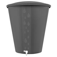 Szürke esővízgyűjtő hordó (300L)