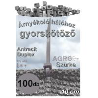 Szürke gyorskötöző 10 cm (100 db)