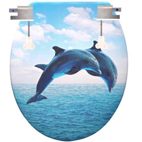 P-A Delfin mintás WC tető