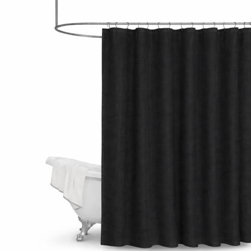 Zuhanyfüggöny textil | Fekete | 180 cm